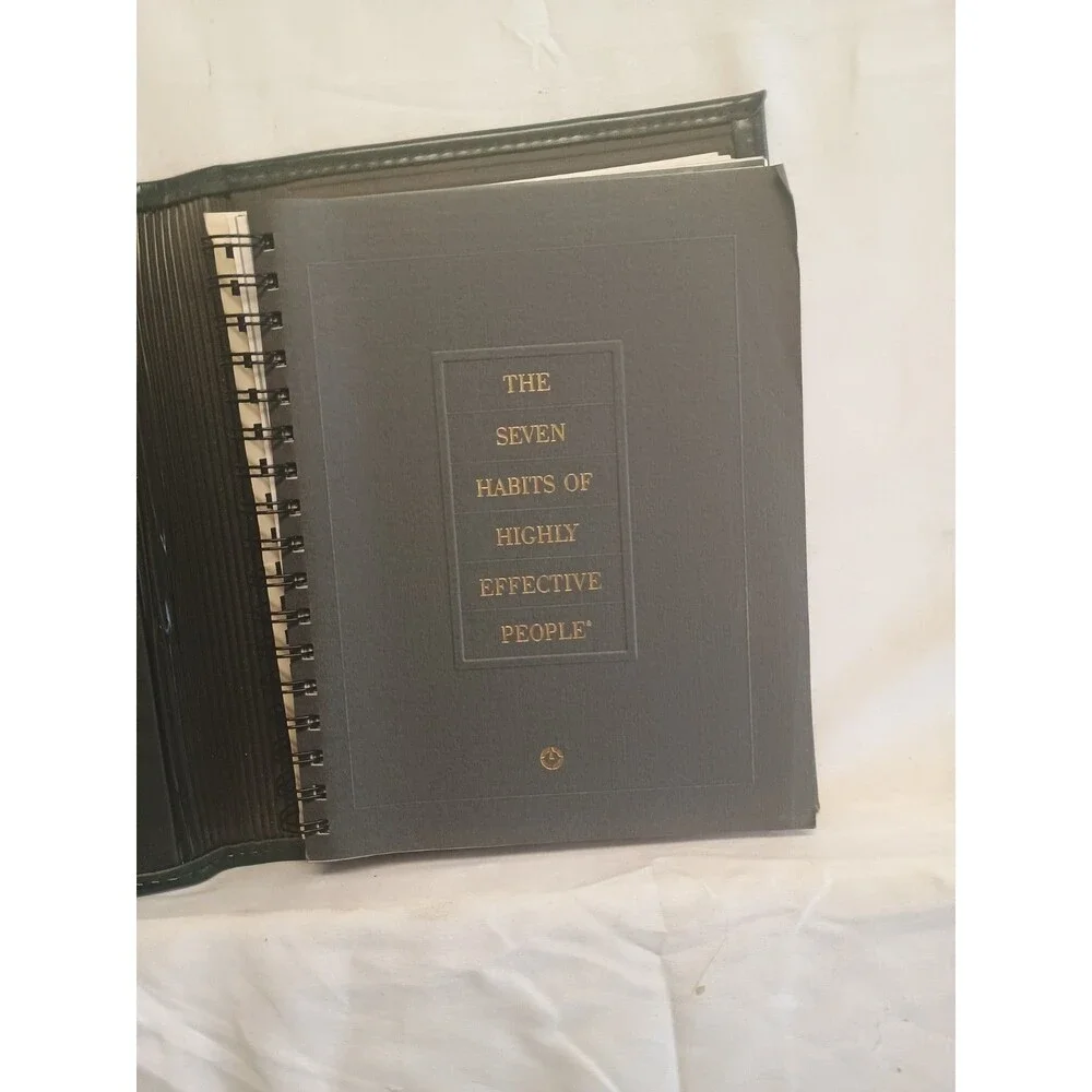 7 Habits Highly Effective People Franklin Covey Training Workbook Binder Set